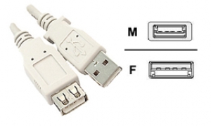 Кабел USB AM-AF 3.0m /305107/
