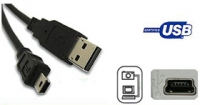 Кабел USB  AM/ mini B- 5pin 1.8m