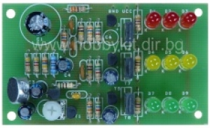 ХК 1045 Цветомузикално устройство/3х3 светодиода/