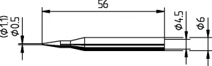 Накрайник за поялник 162BN ф0.5mm