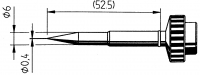 Накрайник за поялник 612SD ф0.4mm