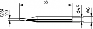 Накрайник за поялник 162KN 2.0mm