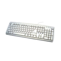 Клавиатура PS2 C/L KB-2401/SLIM/WI