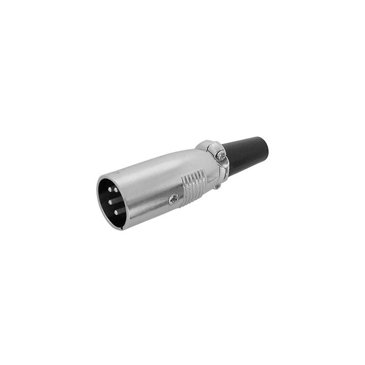 4P MALE XLR PLUG - NICKEL CA103