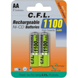 Акумулатор AA 1100mAh с пъпка C.F.L. NH-AA-B2P