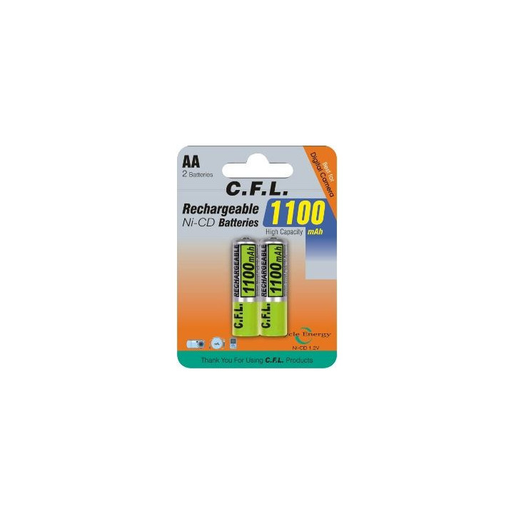 Акумулатор AA 1100mAh с пъпка C.F.L. NH-AA-B2P