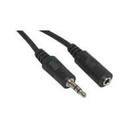 Кабел 3,5 стерео м.-3,5 стерео ж. 1,5м