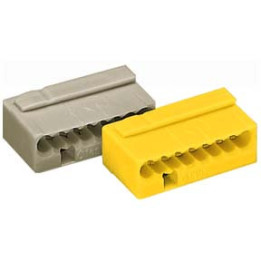 Разклонителна клема 243-508 осемвходова жълта
