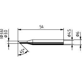 Човка за поялник 162LN ф3.0mm скосен