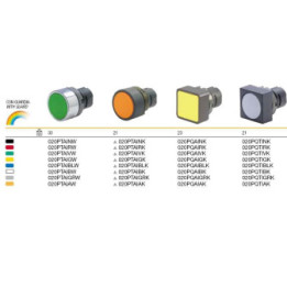 Кръгъл червен 020PTAIRW P.B. мет.