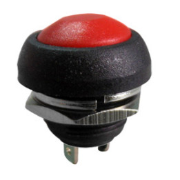 Бутон PBS33B -1A 250VAC OFF-(ON) черен Jietong