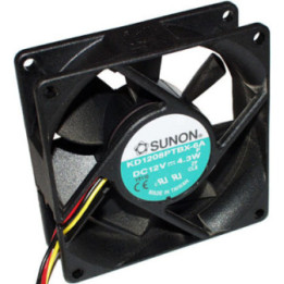 Вентилатор с лагер KD1208PTBX-6A 80x80x25 12V