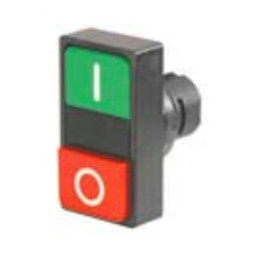 Двоен бутон червен черен 020PDSRN