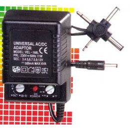 Адаптор VEL-168L-300 0,3A Vanson