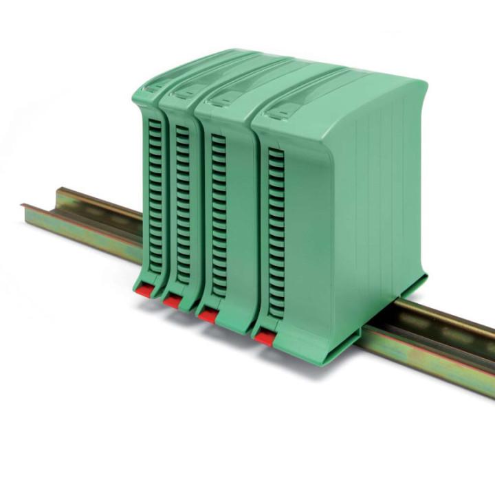 Кутия затворена KRC17.5 зелен цвят серия RAILBOX