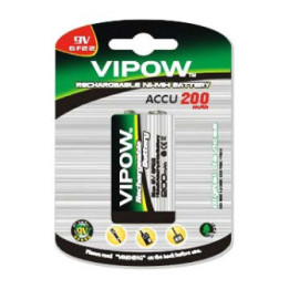 Акумулатор 6F22 250mA Vipow