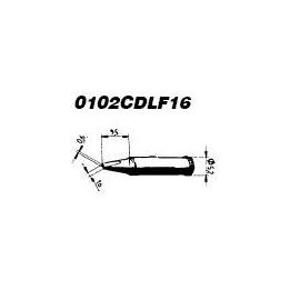 Накрайник за поялник 102CDLF16 1.6mm безоловен