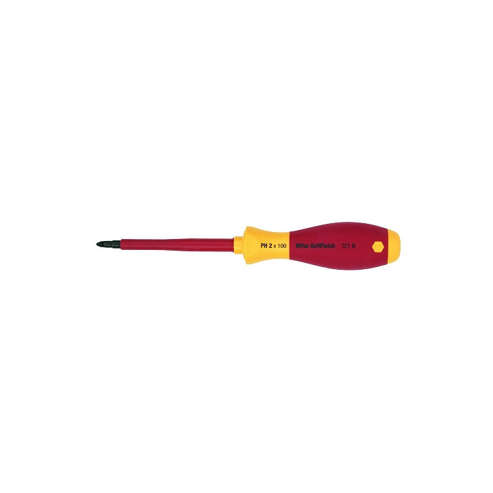 Screwdriver 321N SF PH0x60 1000V Wiha