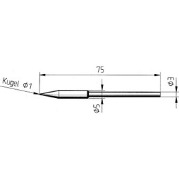 Човка за поялник 212AD ф1,00mm