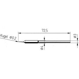 Човка за поялник 212SD ф0.2mm