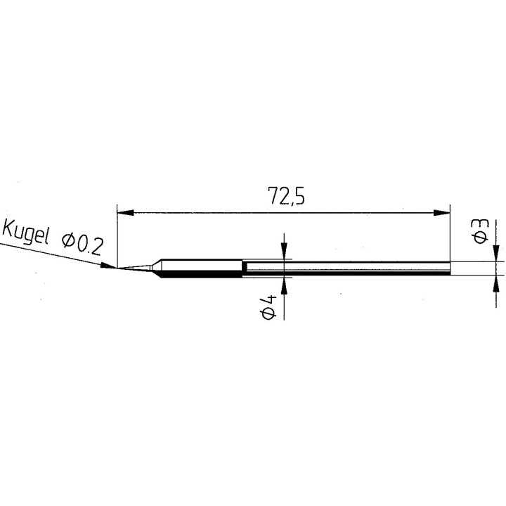 Човка за поялник 212SD ф0.2mm