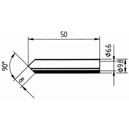 Човка за поялник 832 MD 8mm