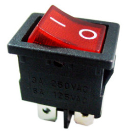 Ключ MIRS101A -6A 250VAC ON-OFF светещ Jietong