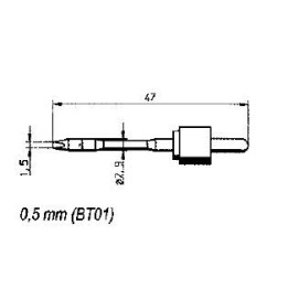 Човка за поялник (моб.) B062ED 1.5mm