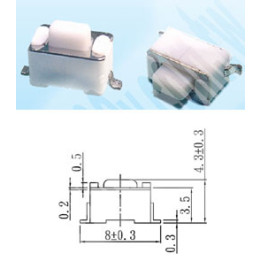 Бутон TS6301NE 6x3x4.3mm