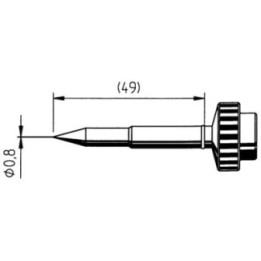 Човка за поялник 612UD ф0.8mm