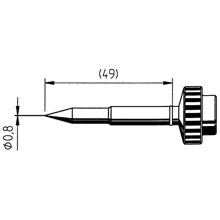 Човка за поялник 612UD ф0.8mm