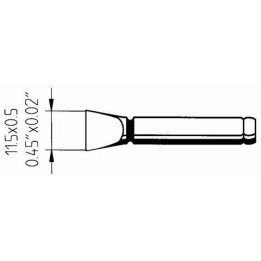 Човка за поялник 802DS 0,5x11.5mm