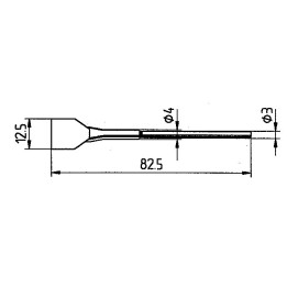 Човка за поялник 422FD4 12.5mm