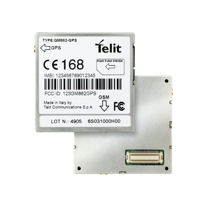 GM862-GPS GSM/GPRS/GSM Sirf III модул със SIM държач Telit