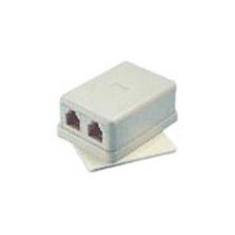 Тел.розетка двойна LX9126 / 6/4